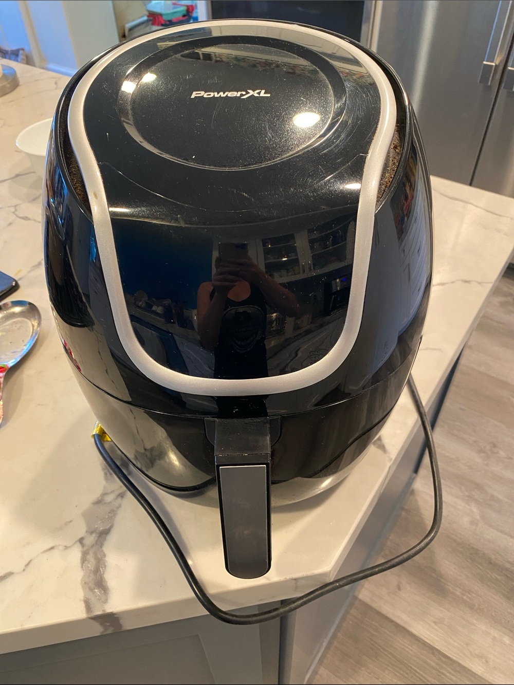 Black Air Fryer - Compact Countertop Cooker